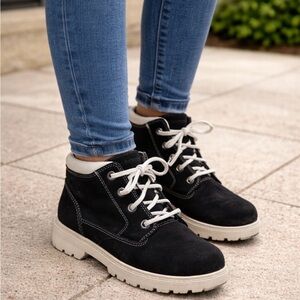 SKECHERS Black Ankle Boots 7.5 NEW